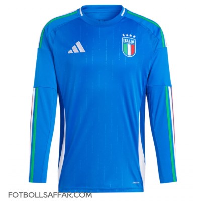 Italien Hemmatröja EM 2024 Långärmad Italien Hemmatröja EM 2024 Långärmad